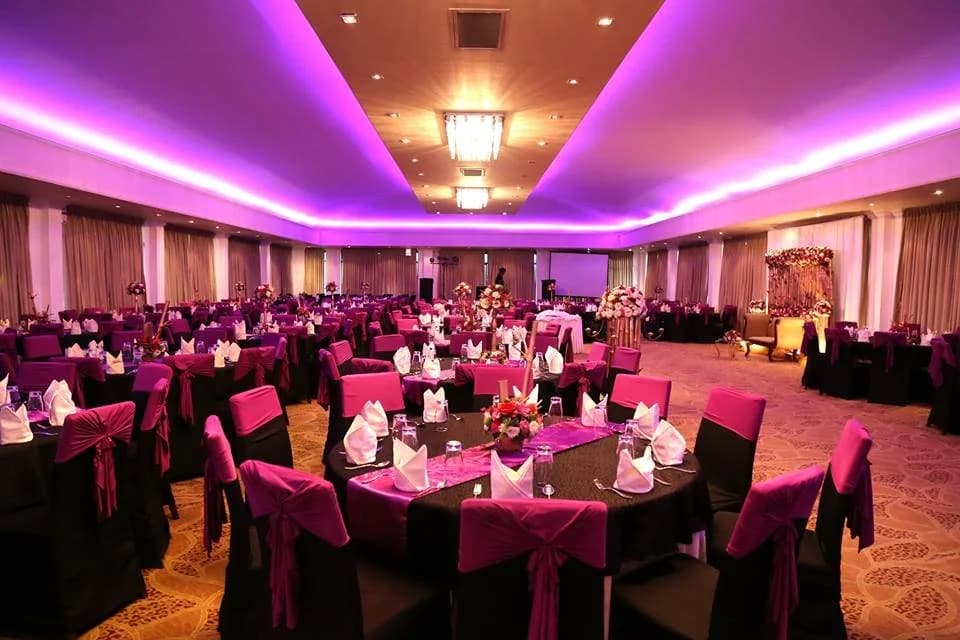 Olivine Banquet Hall set for a reception